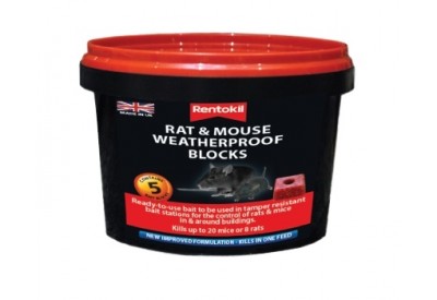 Rentokil Rat & Mouse Weatherproof Blocks (5 blocks)